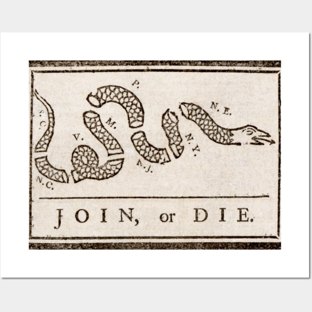 Join or Die Flag of the Republic Wall Art by NeilGlover